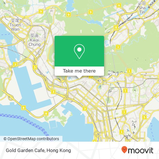 Gold Garden Cafe, 青山道 314號 長沙灣 map