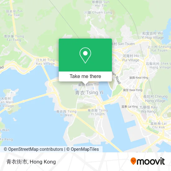 青衣街市地圖
