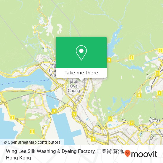 Wing Lee Silk Washing & Dyeing Factory, 工業街 葵涌 map