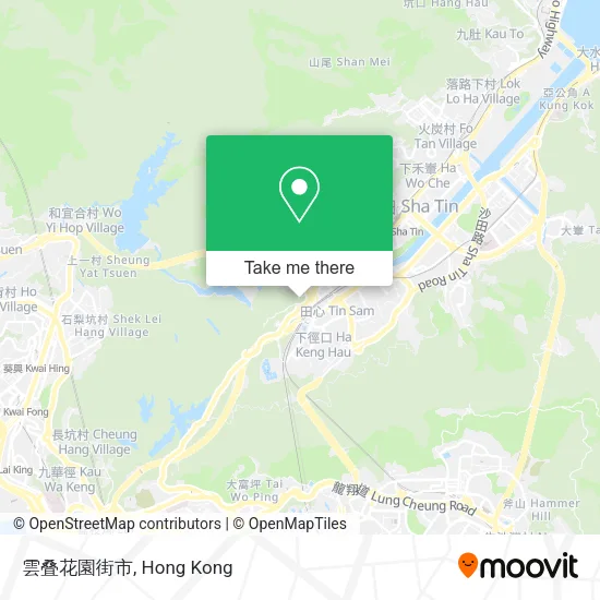 雲叠花園街市地圖