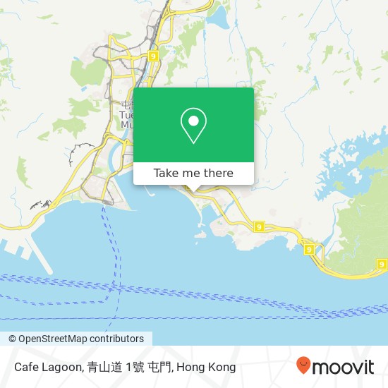 Cafe Lagoon, 青山道 1號 屯門 map