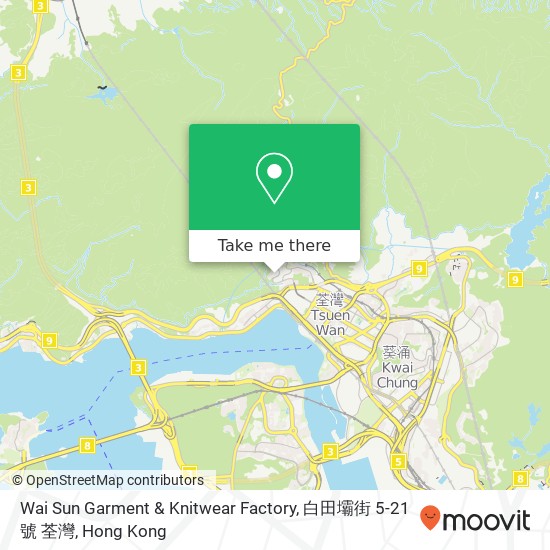 Wai Sun Garment & Knitwear Factory, 白田壩街 5-21號 荃灣 map