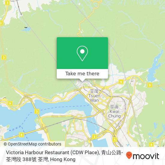 Victoria Harbour Restaurant (CDW Place), 青山公路-荃灣段 388號 荃灣 map