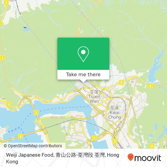 Weiji Japanese Food, 青山公路-荃灣段 荃灣 map