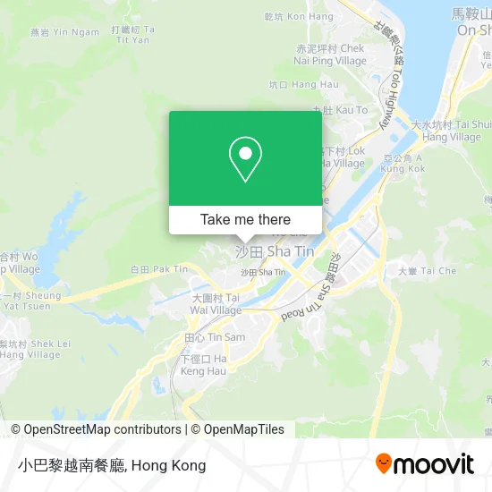 小巴黎越南餐廳地圖