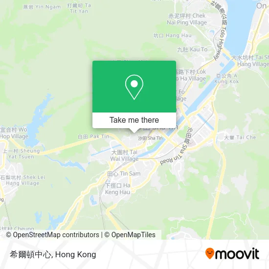 希爾頓中心地圖