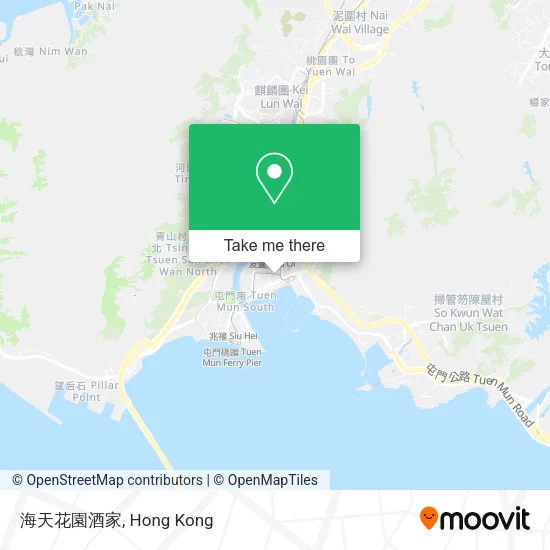 海天花園酒家地圖