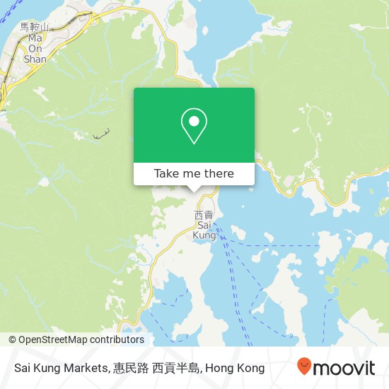 Sai Kung Markets, 惠民路 西貢半島 map