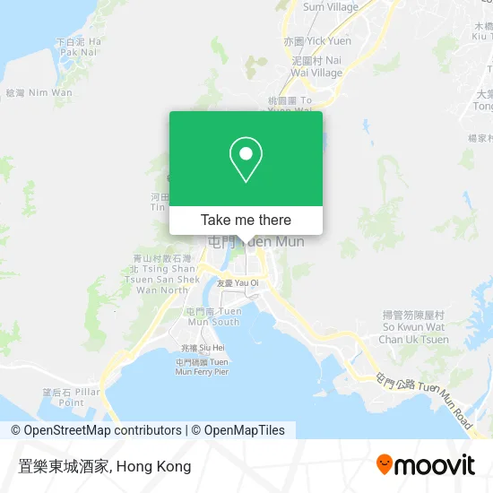 置樂東城酒家地圖