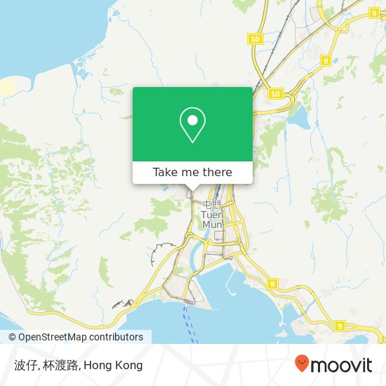 波仔, 杯渡路 map