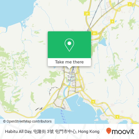 Habitu All Day, 屯隆街 3號 屯門市中心 map