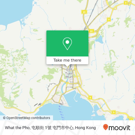 What the Pho, 屯順街 1號 屯門市中心 map