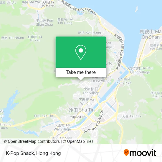 K-Pop Snack map