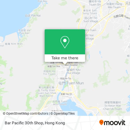 Bar Pacific 30th Shop map
