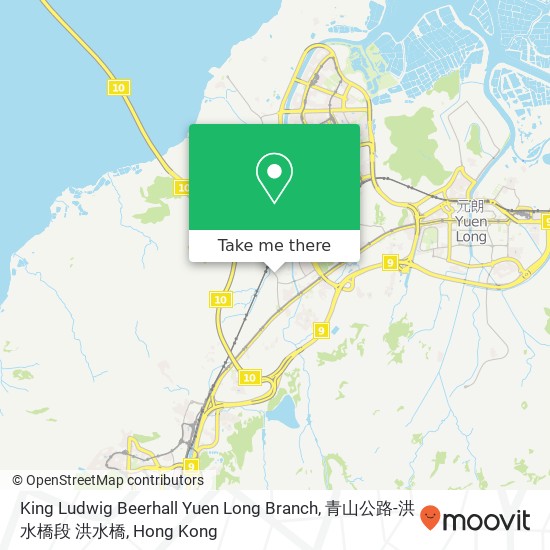 King Ludwig Beerhall Yuen Long Branch, 青山公路-洪水橋段 洪水橋 map