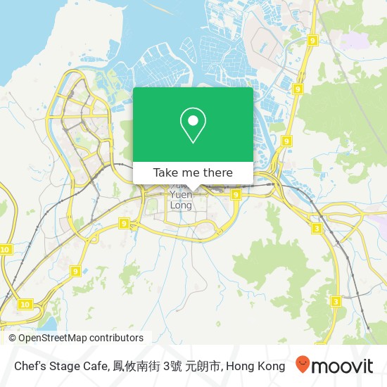 Chef's Stage Cafe, 鳳攸南街 3號 元朗市 map