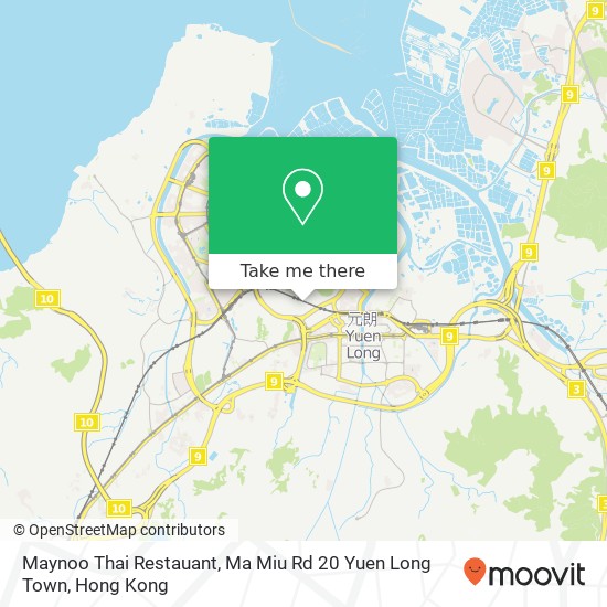 Maynoo Thai Restauant, Ma Miu Rd 20 Yuen Long Town map