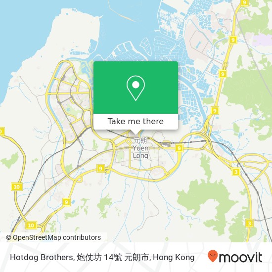 Hotdog Brothers, 炮仗坊 14號 元朗市 map