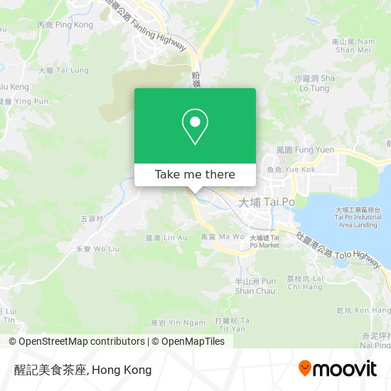 醒記美食茶座地圖