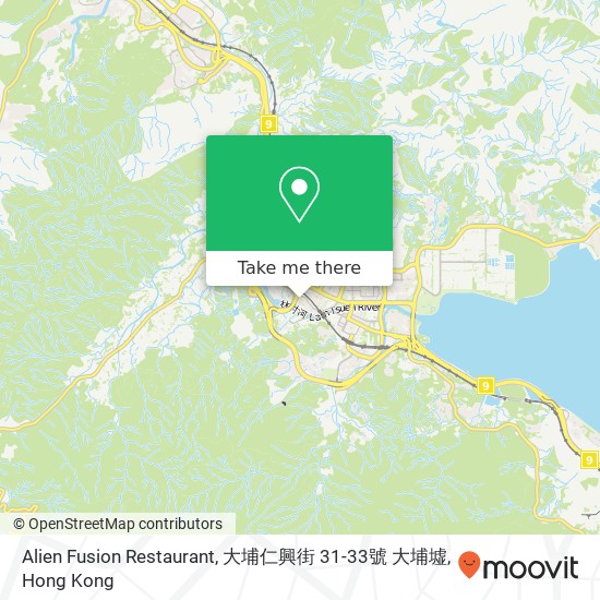 Alien Fusion Restaurant, 大埔仁興街 31-33號 大埔墟 map