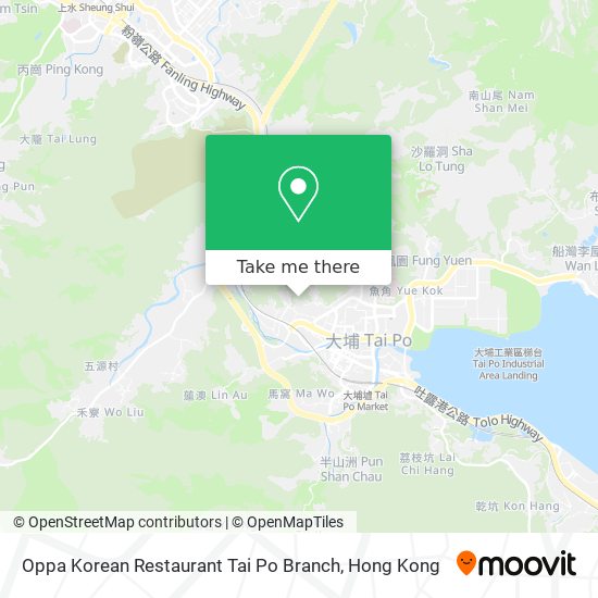 Oppa Korean Restaurant Tai Po Branch地圖