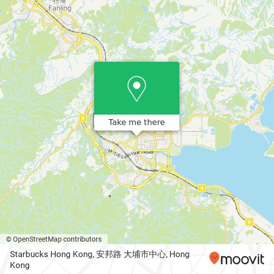 Starbucks Hong Kong, 安邦路 大埔市中心地圖