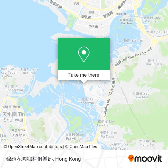 錦綉花園鄉村俱樂部地圖