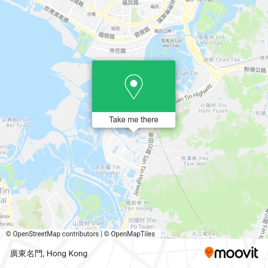 廣東名門 map