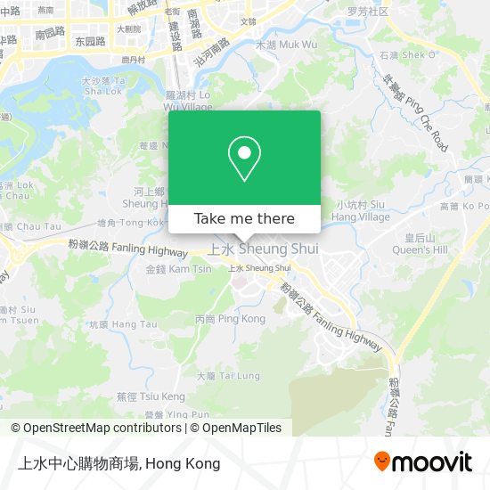 上水中心購物商場 map