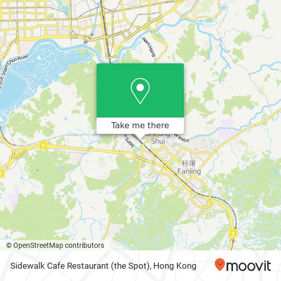 Sidewalk Cafe Restaurant (the Spot), 龍琛路 48號 上水地圖