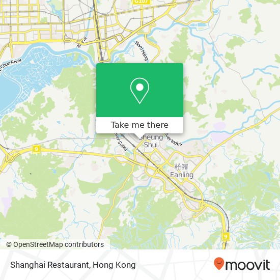 Shanghai Restaurant, 馬會道 176號 上水地圖