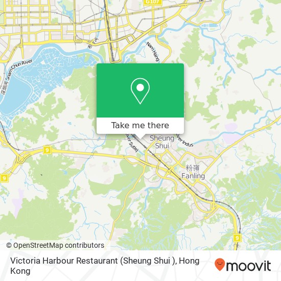 Victoria Harbour Restaurant (Sheung Shui ), 新豐路 上水地圖