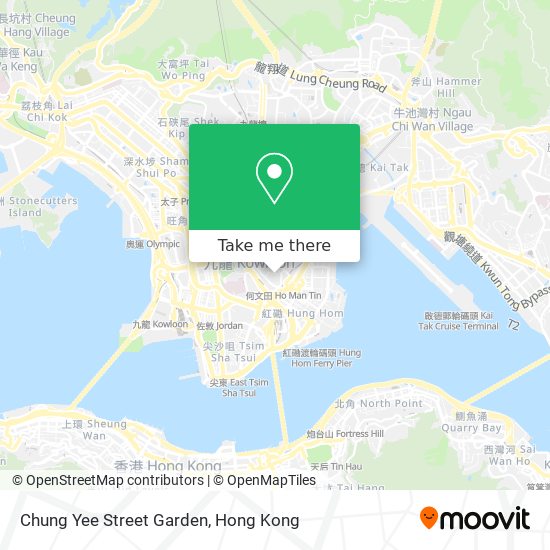 Chung Yee Street Garden map