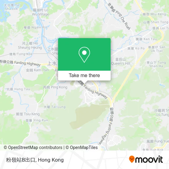 粉嶺站B出口 map