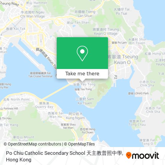 Po Chiu Catholic Secondary School 天主教普照中學地圖