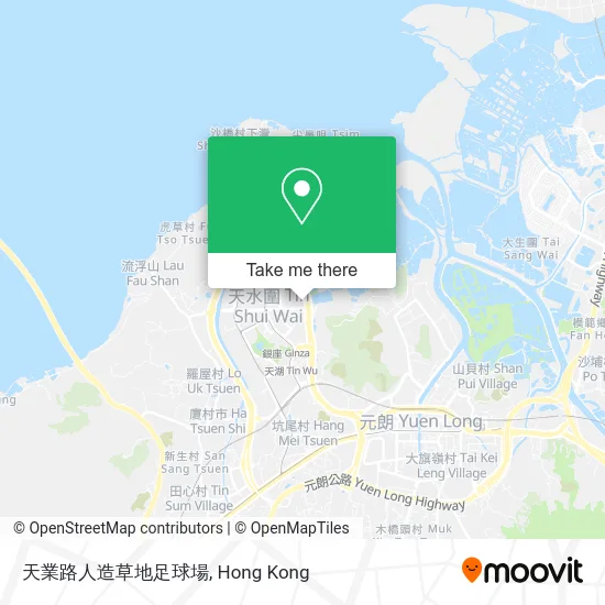 天業路人造草地足球場 map