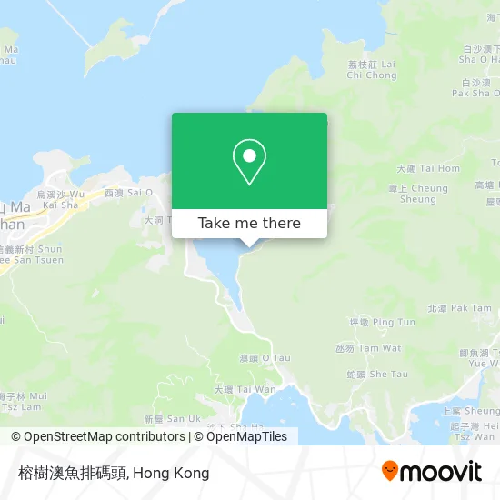 榕樹澳魚排碼頭地圖