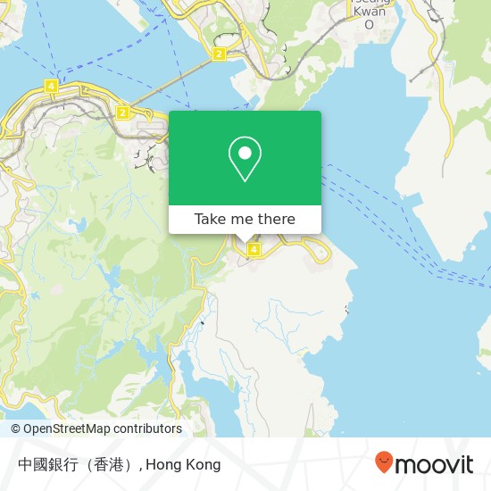 中國銀行（香港） map