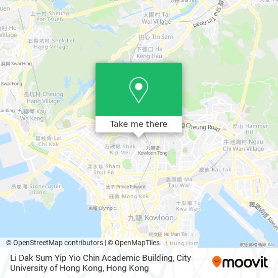 Li Dak Sum Yip Yio Chin Academic Building, City University of Hong Kong map