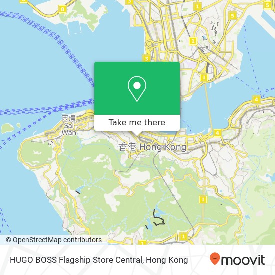 HUGO BOSS Flagship Store Central map