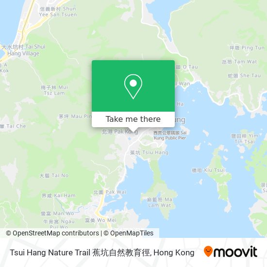 Tsui Hang Nature Trail 蕉坑自然教育徑 map