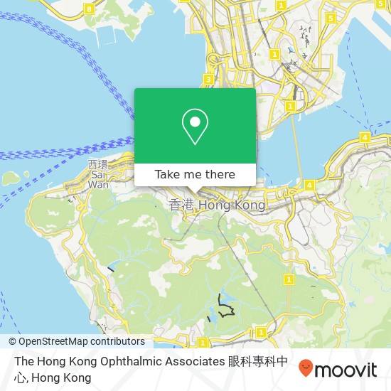 The Hong Kong Ophthalmic Associates 眼科專科中心 map