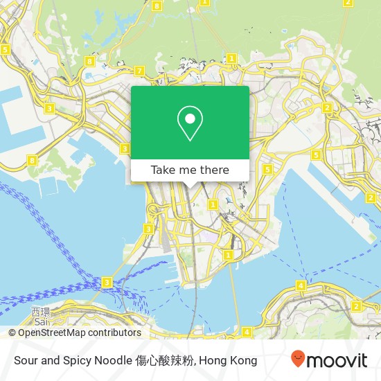 Sour and Spicy Noodle 傷心酸辣粉 map