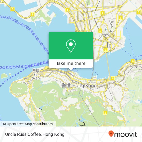 Uncle Russ Coffee map