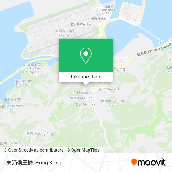 東涌侯王橋 map