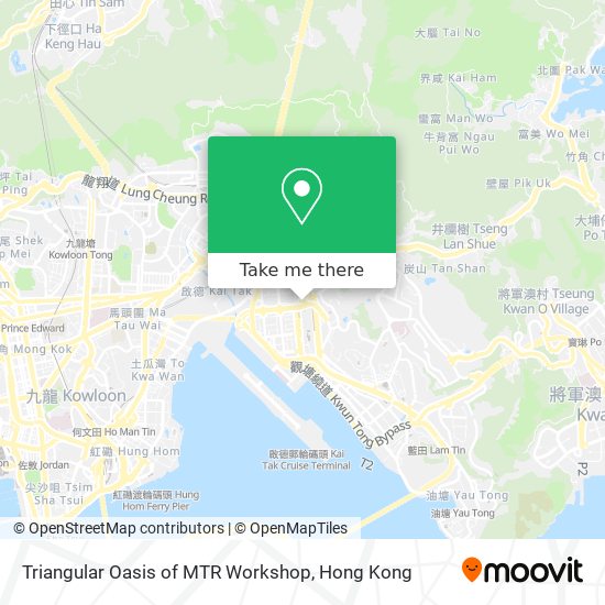 Triangular Oasis of MTR Workshop map