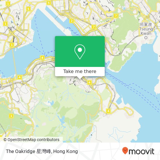 The Oakridge 星灣峰 map