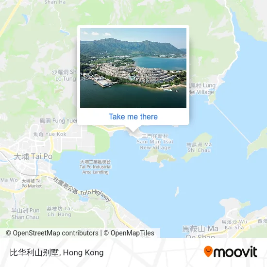 比华利山别墅 map
