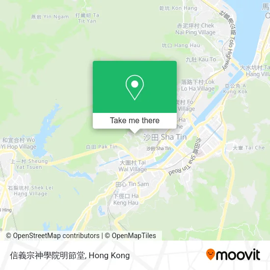 信義宗神學院明節堂地圖