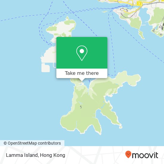 Lamma Island map